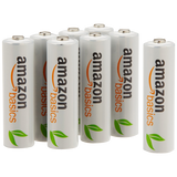 AmazonBasics 8 Pack AA Ni-MH Pre-Charged Rechargeable Batteries