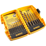DEWALT DW1169 14-Piece Pilot-Point Twist Drill Bit Assortment
